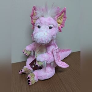Festoon Charlie Bears Pink Dragon Plush Jointed